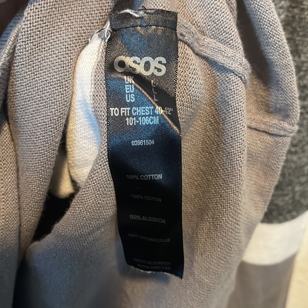 ASOS Color Blocked 100% Cotton Classic Pullover Sweater Size Large - Picture 8 of 11
